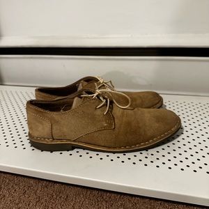 Beige Men’s Dress shoes Suede